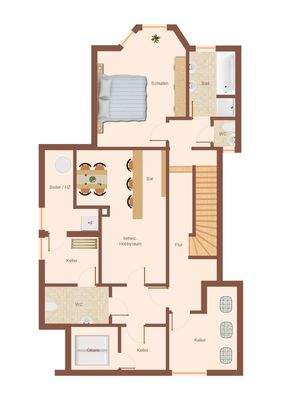 Skizze Grundriss Untergeschoss