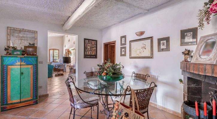 Wohnbereich mit Kamin