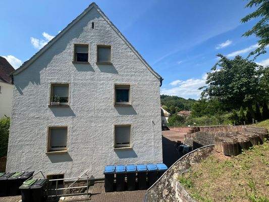 Rückansicht von Haus