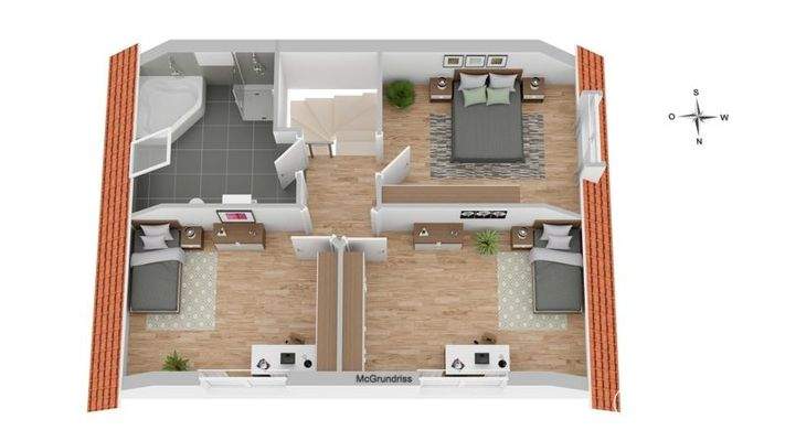 Grundriss DHH DG rechts