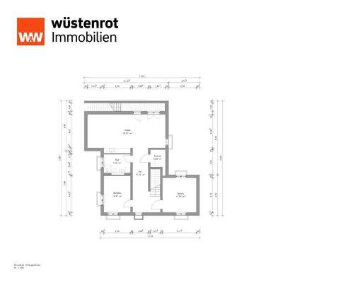 Vorliegende Planung Grundriss Untergeschoss