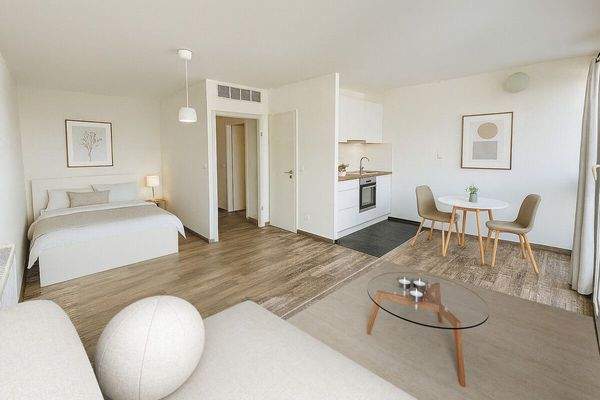 Wohn- und Schlafzimmer - Einrichtungsbeispiel