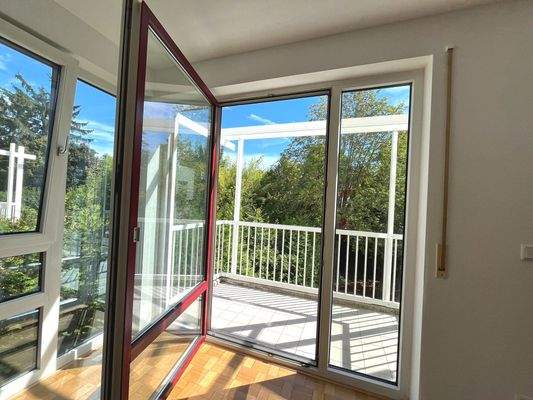 Ausblick vom Wohnzimmer