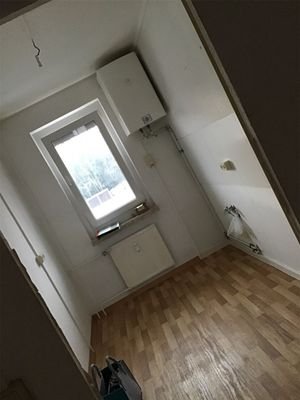 Küche mit Fliesenspiegel