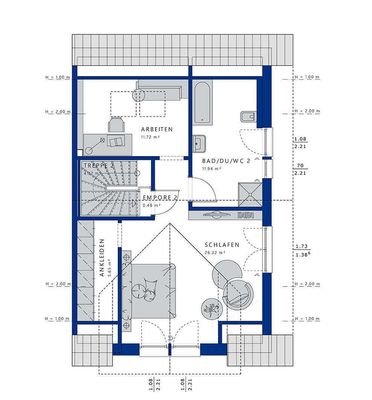 Grundrissbeispiel DG