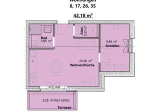 Wohnungen 8, 17, 26, 35