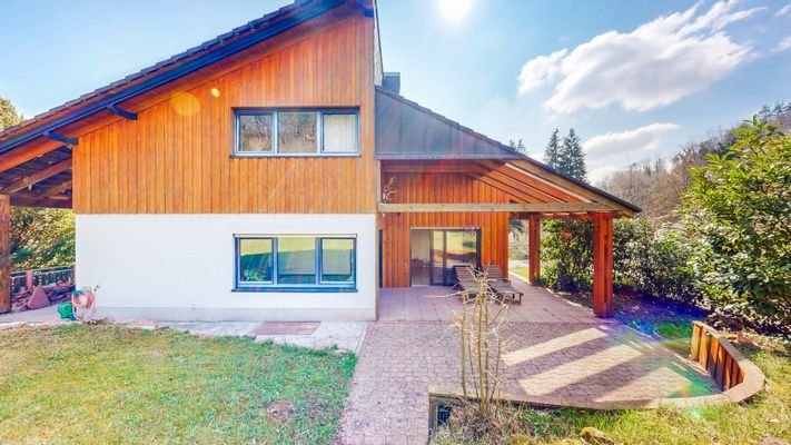 Haus Rückseite - Gartenblick