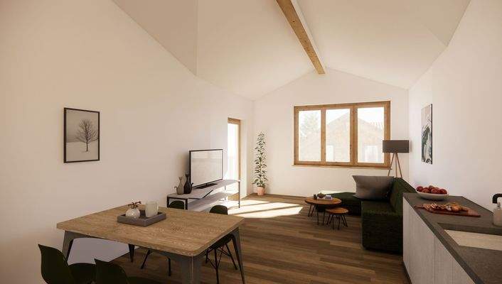 Visualisierung von Dachgeschoßwohnung Nr. 10