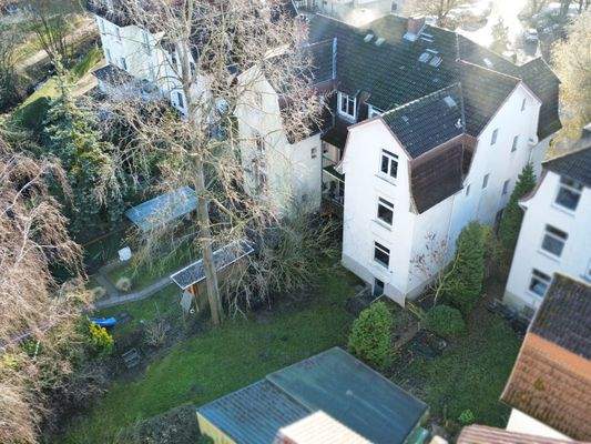 Drohnenaufnahme Gartenbereich