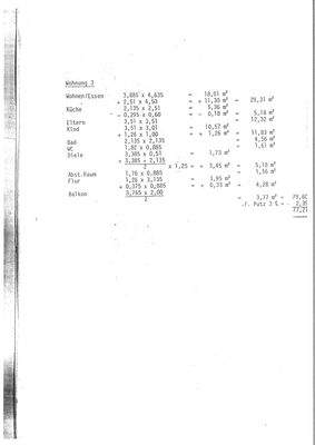 Wohnflächenberechnung