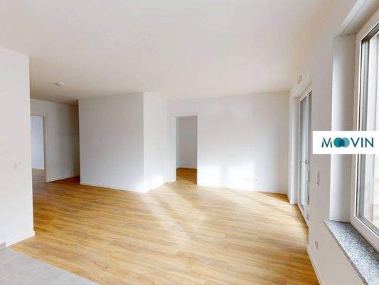 Ansicht III: Wohn- und Essbereich