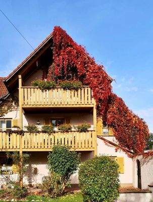 Haus bei Herbststimmung 