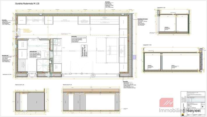 Grundriss und Schnitte