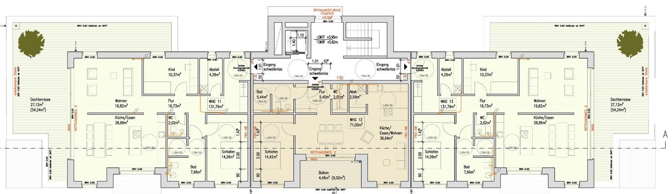 Grundriss Staffelgeschoss