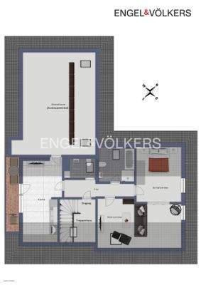 Grundriss Wohnung im Dachgeschoss