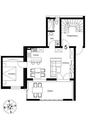 Obergeschoss - WE 5 - mittig