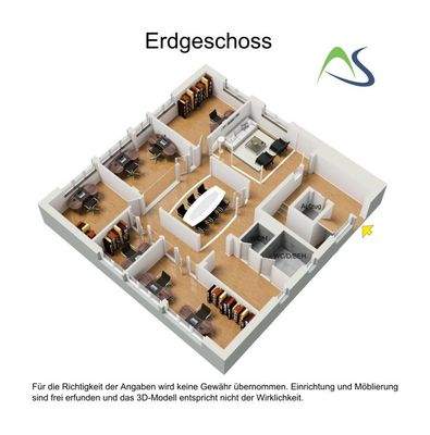 Grundriss EG - 3D