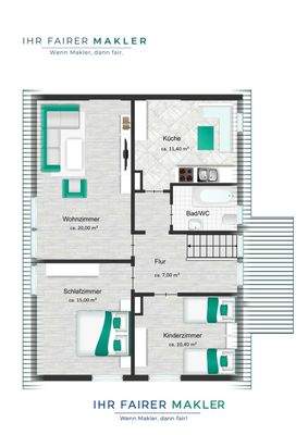 Grundriss Dachgeschoss
