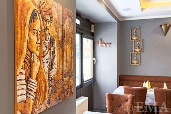 Restaurant im Erdgeschoss