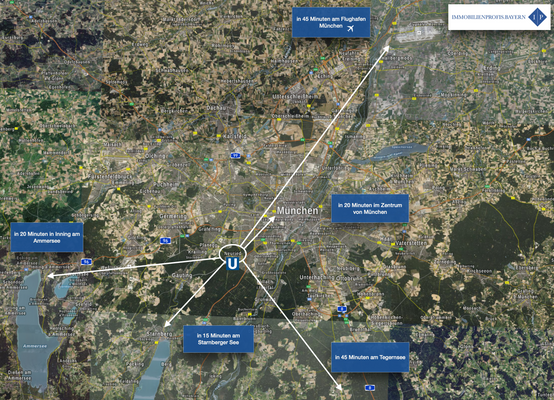 Neuried Lage Umkreis München
