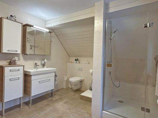 Renoviertes Duschbad im DG