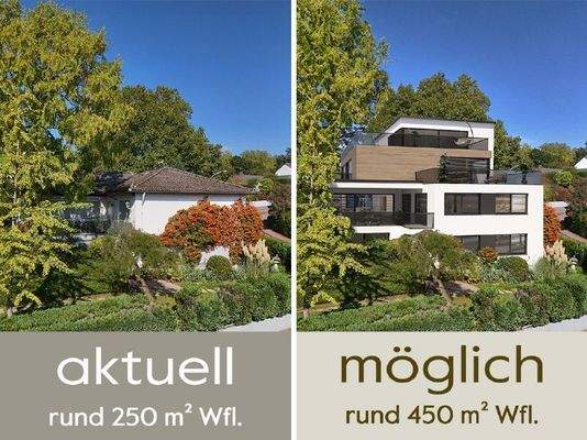 aktuelle und mögliche Bebauung