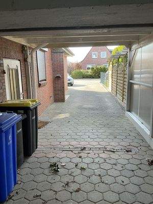 Blick aus der Garage