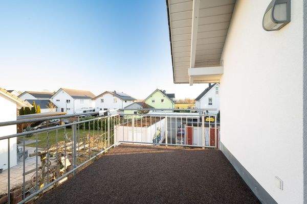 Balkon über dem Wintergartn