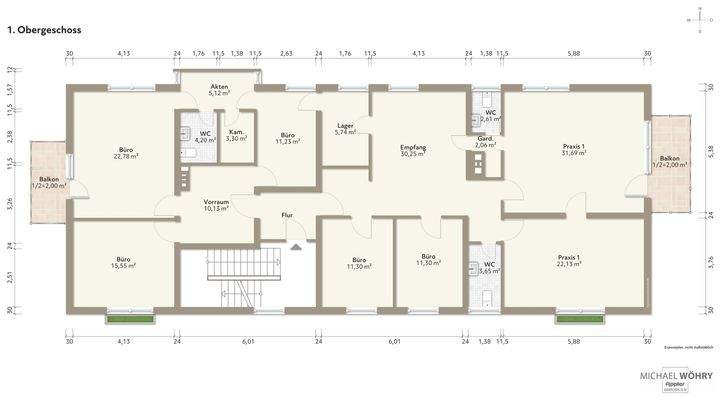 Grundriss unmöbliert