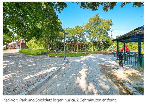 Spielplatz nur 2 min entfernt