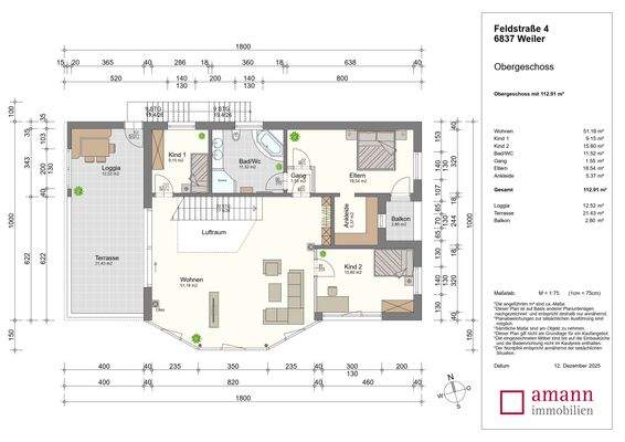 Grundriss Obergeschoss