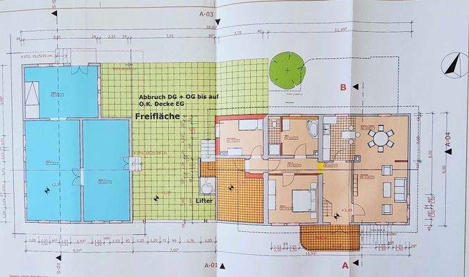 Grundriss OG in Planung