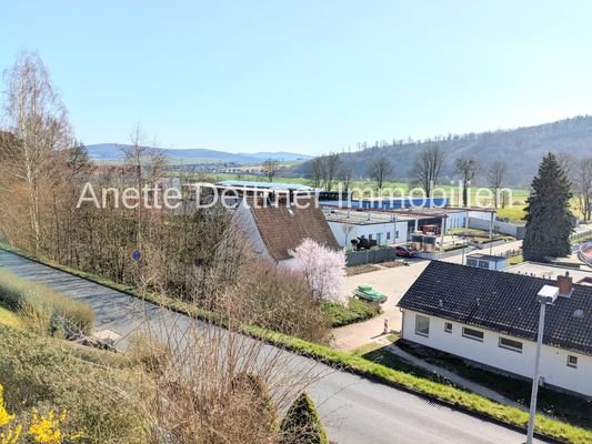 Blick vom Balkon