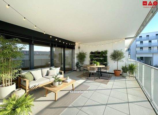 Sonnenloggia KI-Generiert