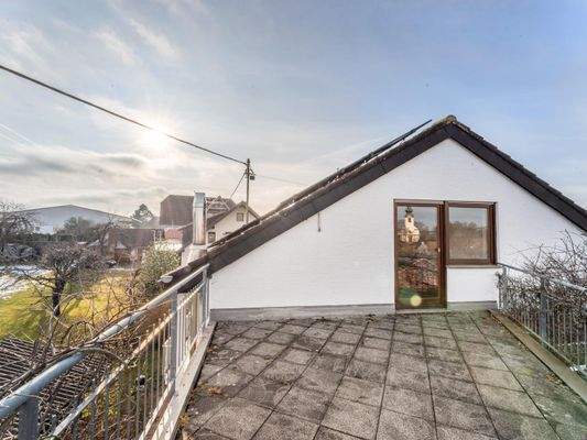 Balkon im Dachgeschoss