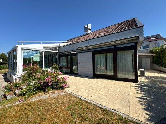 Große Fensterfront ELW und Wintergarten