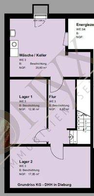 Grundriss KG Exposé