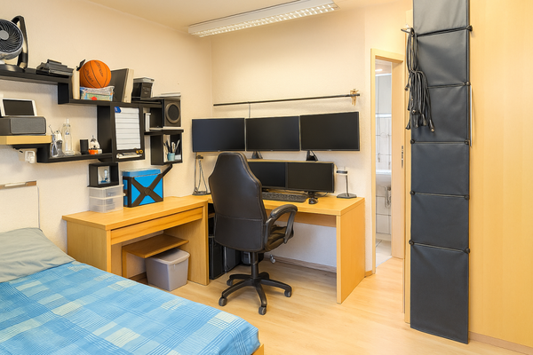 Multifunktionales Schlafzimmer und Büro