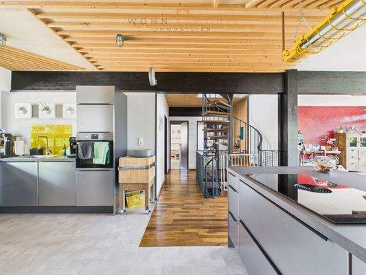 Küche Blickrichtung Schlafräume