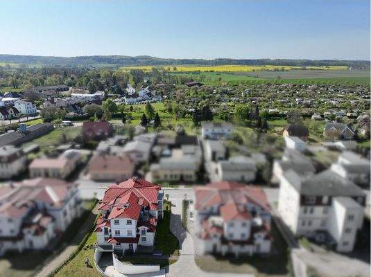 Ansicht aus Nord mit Umgebung