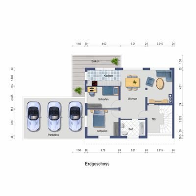 Grundriss Erdgeschoss H1