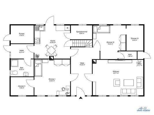 Haupthaus Erdgeschoss