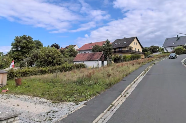 Ansicht des Baugrundstückes 