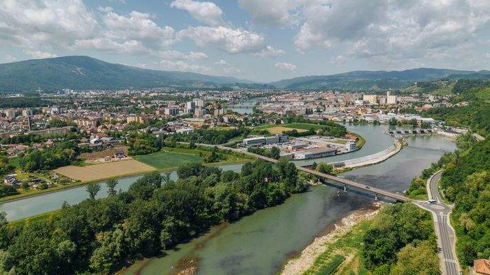 Ansicht vom Grundstück Richtung SW