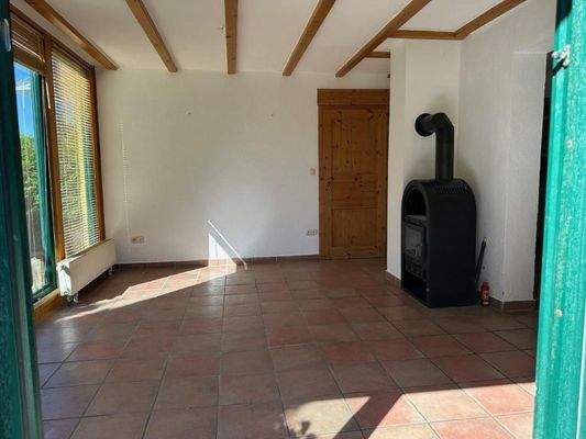 Kaminofen im Wohnzimmer