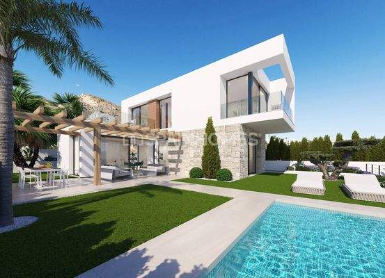 Sea View Villas with Pool and Terraces in Finestrat Alicante