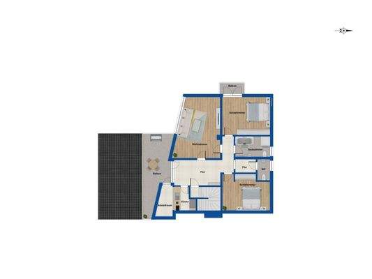 Grundriss Obergeschoss  