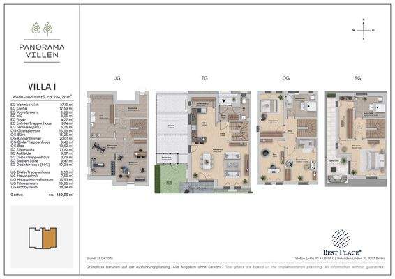 Vertriebsgrundrisse_Panorama_Villen_3D_VILLA I _gesamt