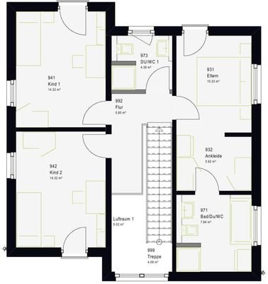 Grundriss Dachgeschoss