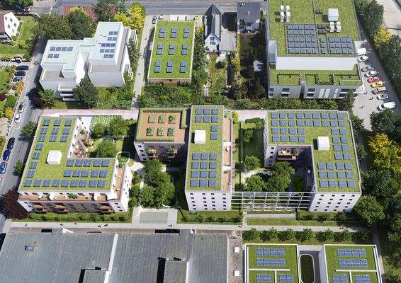 124 Wohnungen in 3 Häusern